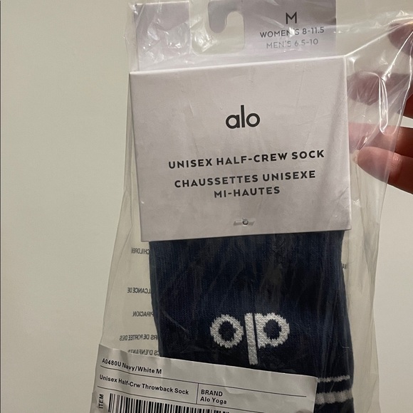 ALO Yoga Athletic Socks - Pink, Gray, White, Navy - Picture 6 of 7